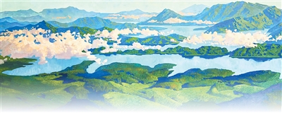 用画笔记录中国高质量发展新风貌