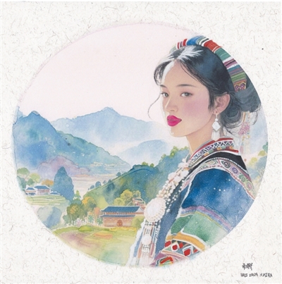 用画笔记录中国高质量发展新风貌